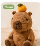 Capibara tejida al crochet