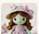 Muñeca Hortensia tejida al crochet
